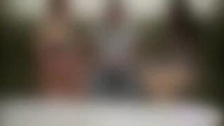 Horny Edyn and Rose shares their client huge dick