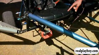 Gals take a sky high Ultra lite n biking