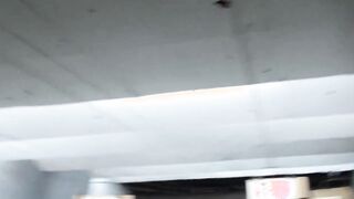 Gal bends down for a hard fuck