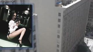 Brunette Outdoors Busted By Drone Sucking Dick Like A Slut