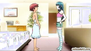 Two shemales hentai hard fucking