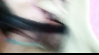 [Warning]Hot brunette girlfriend fucked on homemade sextape