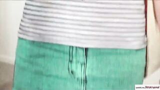 Tattoed redhead Lillian 1st butt sex experience