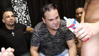 Sucking a huge stripper cock