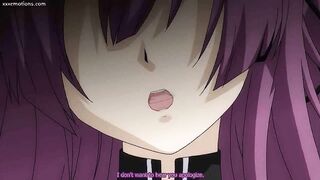 Hentai maid jerking a big cock