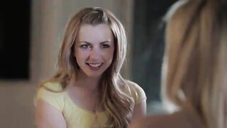 Group sex with blondies and strong men enjoy sex