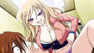 Luscious anime bitch riding a cock