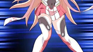 Busty hentai coed caught by tentacles and hard fucked by bandits