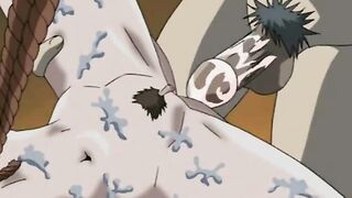 Hentai jumping a cock on street