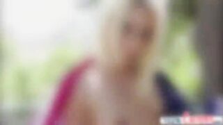 Completely naked Anikka Albrite encounters rough sex
