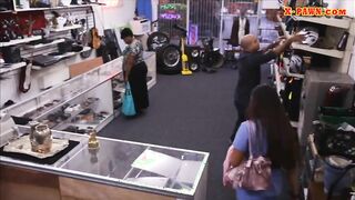 Desperate nurse pawns teapot and her pussy fucked for cash