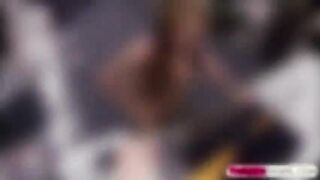 Bitch babe takes nude photo in the shop and get fucked