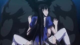 Hentai coed caught by tentacles and hot fucked by shemale anime