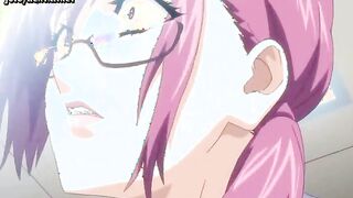 Hentai sucks cocks and gets jizz