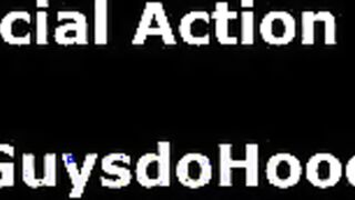 Black guy lets white dude suck his cock for money