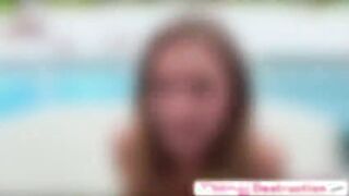 Hot Chick Alison gets her pussy tight wet pussy pounde by dudes huge cock