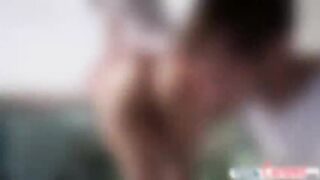 Horny brunette Scarlett Sawyer shakes her bubble butt