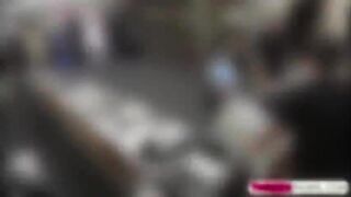 Sexy Police woman poses nude and gets fucked in the shop