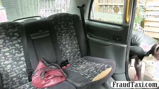 Naughty customer let the driver fuck her