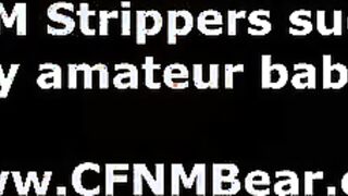 Amateur CFNM babes suck and fuck stripper cock at tropic party