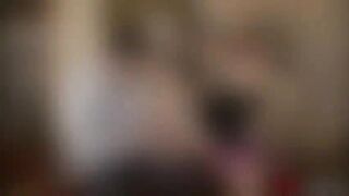 Horny teen Britney loves his stepdad big black cock and gives him blowjob