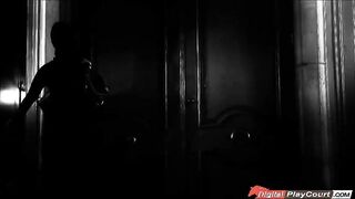 Sexy buglar Jillian caught and pounded