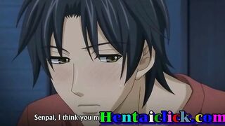 Hentai gay twink kissed and hardcore fucked