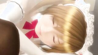 Hentai shemale maid bareback fucked at home