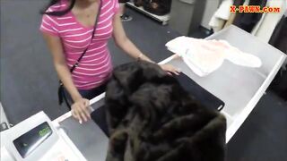 Babe sells her coat and got pounded good at the pawnshop