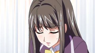 Busty hentai coed hard poking and creampie