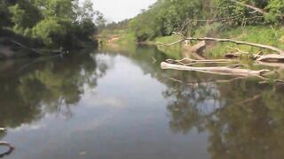 Young couple havingsex by the lake