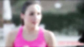 Hottie Lola Foxx horny lesbian fucks on her girlfriends pink pussy