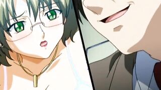 Anime tramp getting nipples teased