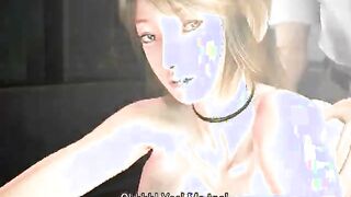 Busty animated bitch in stockings