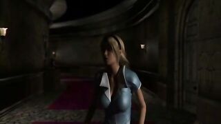 3D hentai Queen hot sucking anime King cock