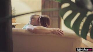 Morgan taught by stepmom Barra how to bj