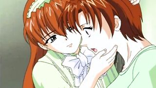 Sweet hentai shemale hot threesome gangbanged