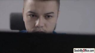 Secretary Sheri gives boss a quickie