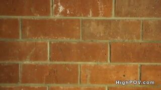 Slim brunette amateur fucking pov