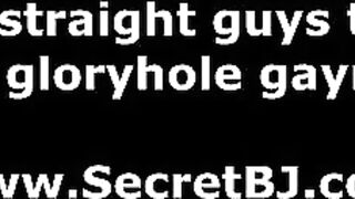 Dumb straight guy thinks its a girl sucking his cock