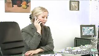 Horny Lesbians In The Office