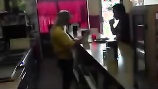 Couple Fucking At A Restaurant