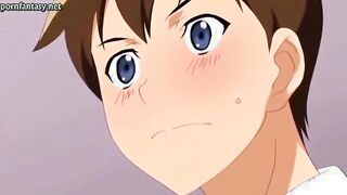 Giant boobed anime getting a cock