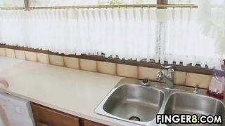 Masturbating In The Kitchen Sink