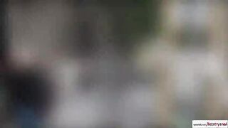 Nataly Golds perky ass fucked in public