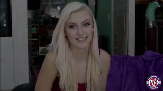 Blondie teen Alexa gets her pussy filled with cream inside