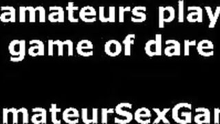 Amateur girls strip for reality sex dare game