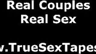 Cute young couple fuck for a homemade sex tape