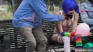 Mikayla shows off her pierced nipples