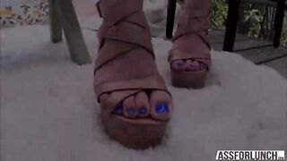 Lucky guy Mike fucks his new hot girlfriend Abby Cross